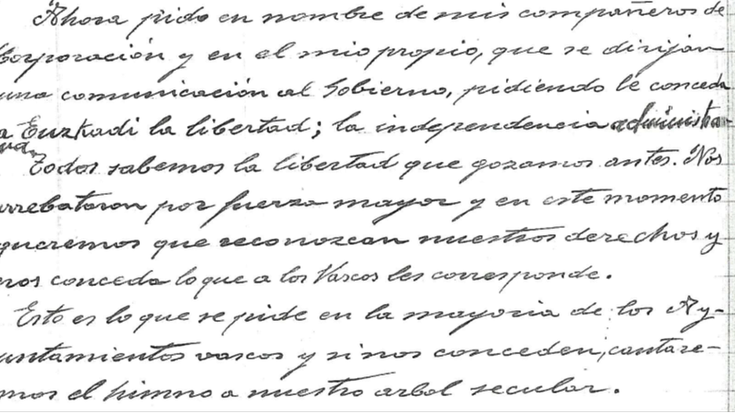 1931n Gernikan sinatutako adierazpena berretsiko dute, zapatuan, Elorrion