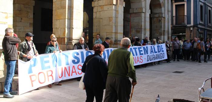 Durangalde mailako manifestazio bat egin gura dute pentsionistek
