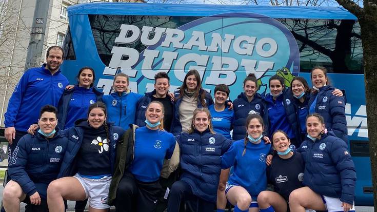 Durango Rugby Taldeko emakumeak Euskal Ligako txapeldun geratu dira