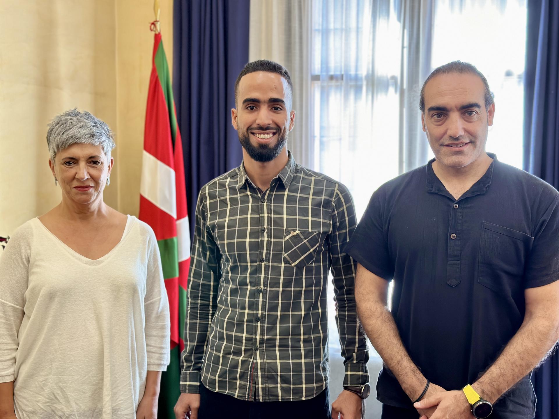 Salahdin Abdala, Saharako Preso eta Desagertuen Senideen Elkarteko ordezkaria, Durangon dago