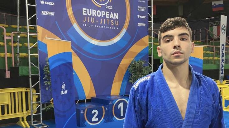 Eneko Diez bosgarren Europako jiu-jitsu txapelketan