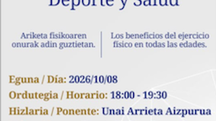 Ongizate eta osasun komunitarioaren zikloa: Kirola eta Osasuna