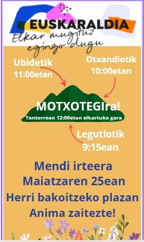 Motxotegira mendi irteera