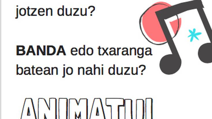 Musika banda osatzeko deia Elorrion