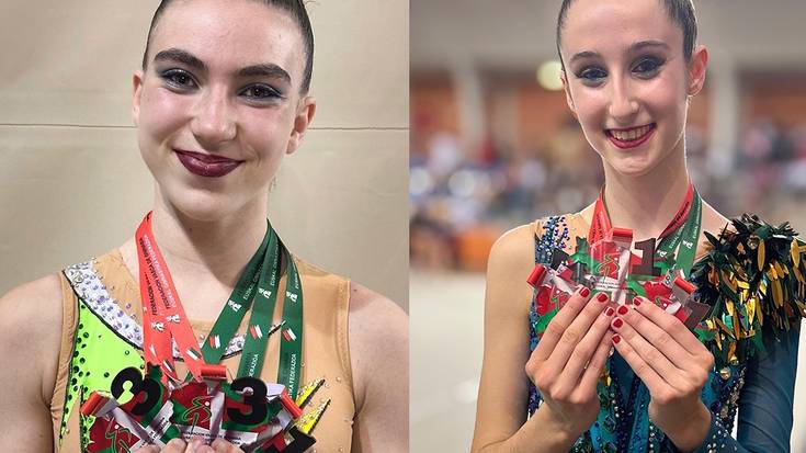 Mailaz maila, dominak pilatu dituzte harrobiko gimnastek
