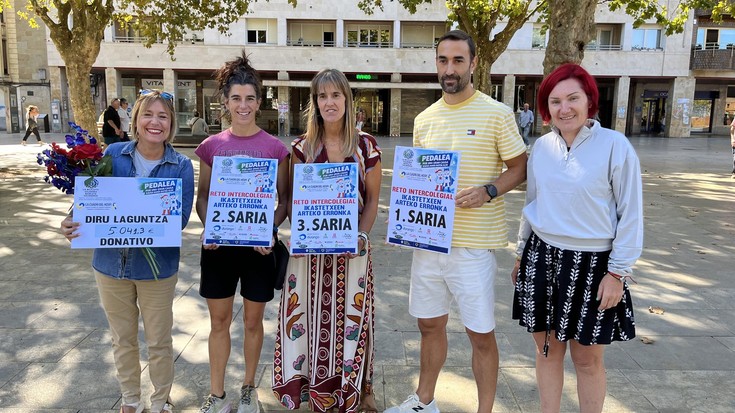 Bizikleta Solidarioaren bidez 5.041 euro batu dituzte La Cuadri Del Hospi elkartearentzat