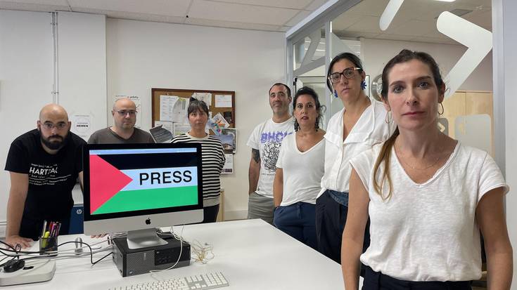 ANBOTOk bat egin du Gazako kazetarien hilketen kontrako nazioarteko ekintzarekin