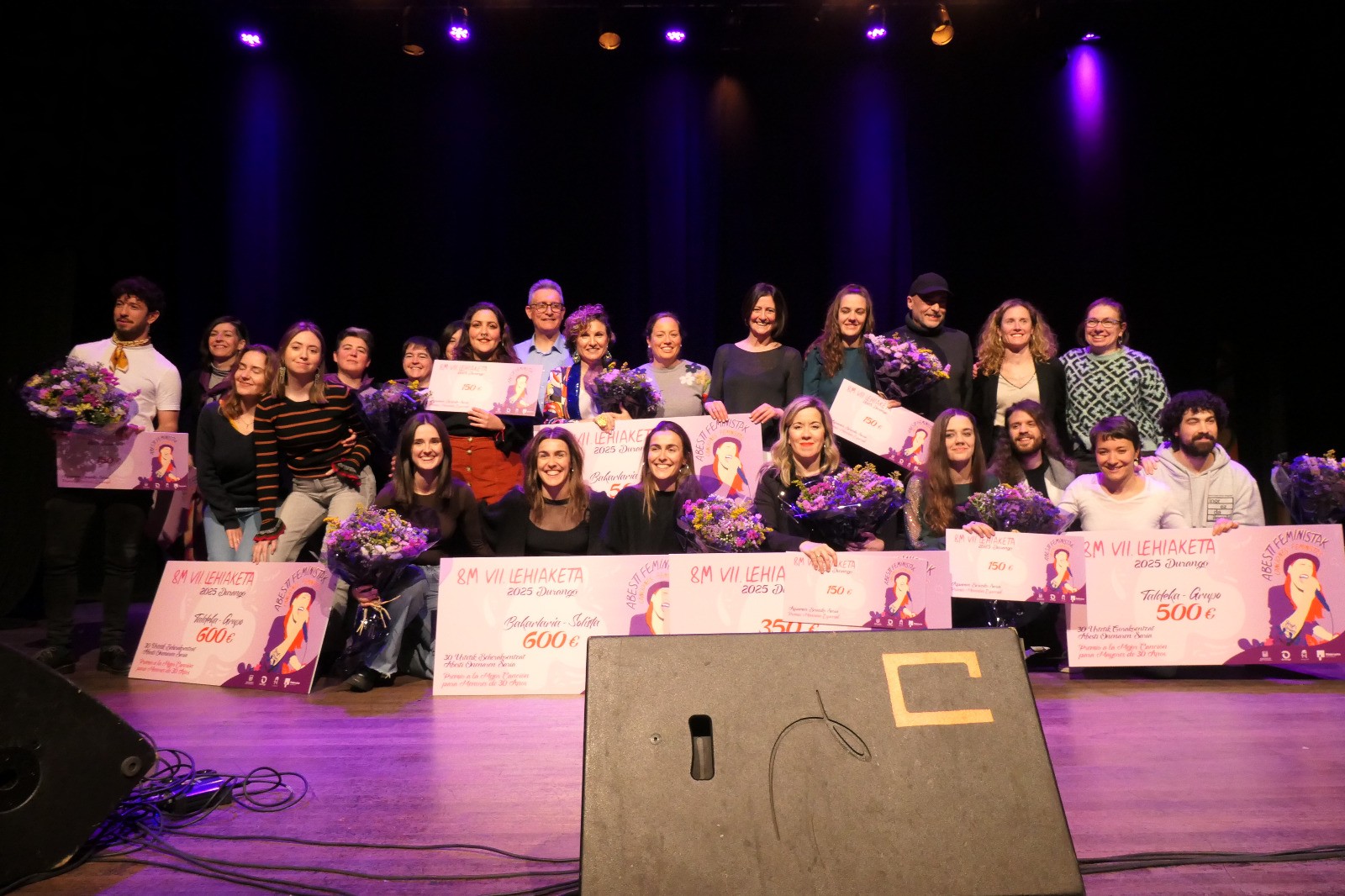 Biren, Loida, Marga Pocoví eta Biel Tous eta Naz taldeak garaile abesti feministen lehiaketan