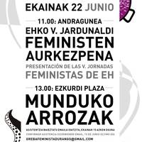Euskal Herriko V. Jardunaldi feministaren aurkezpena