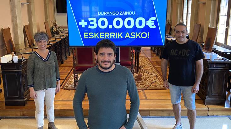 Durango Zaindu kanpainak 33.000 euro baino gehiago batu ditu