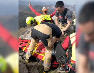 Mendizale bat hil da Anbotoko mendilerroan