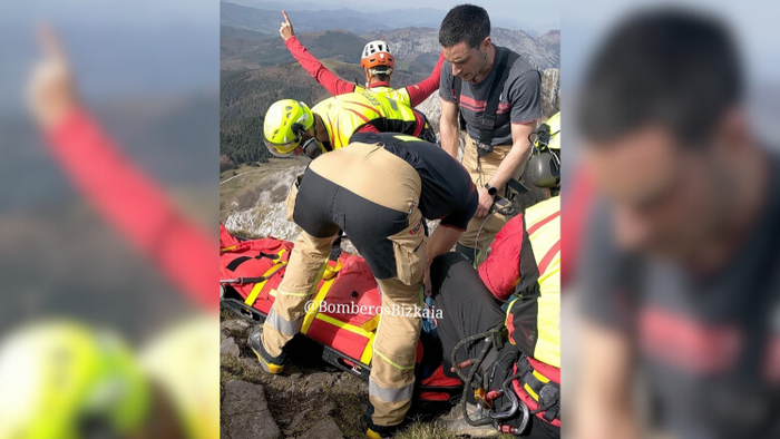 Mendizale bat hil da Anbotoko mendilerroan