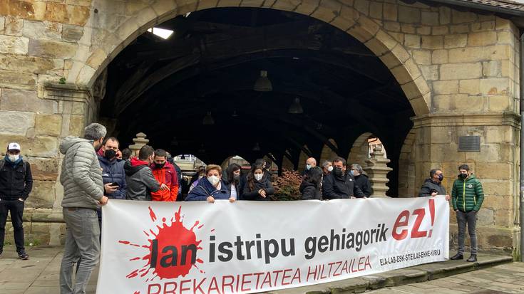 Laneko joan-etorrietako istripuak ere lan istripuak direla salatu dute Durangon