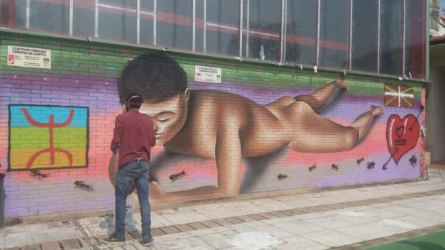 Izurtzako mural berria, kultur aniztasunaren adierazle
