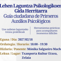 Ongizate eta osasun komunitarioaren zikloa: Lehen Laguntza Psikologikoen Gida Herritarra