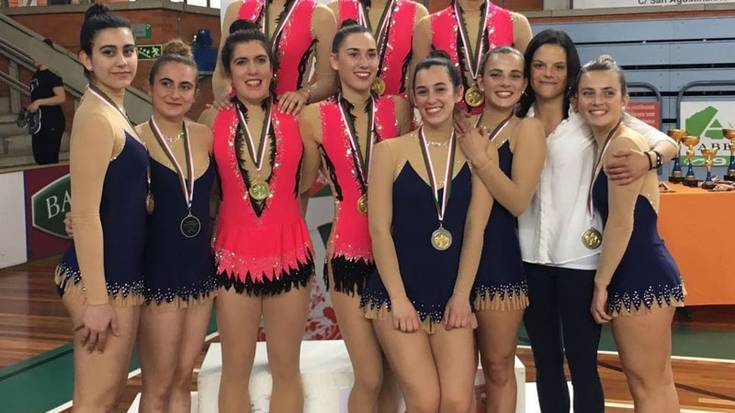 Uztai taldeak Euskadiko Txapelketa irabazi du gimnasia erritmikoan