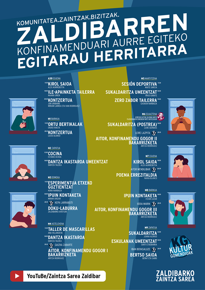 Sarean jarraitzeko egitarau herritarra prestatu du Zaldibarko Zaintza Sareak
