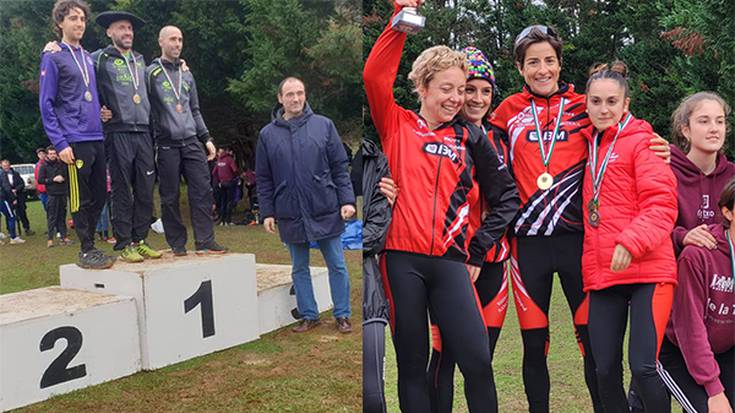 Oier Ariznabarretak eta Gurutze Fradesek Bizkaiko Cross-Country txapelketa irabazi dute
