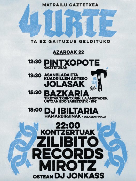 Matrailu gaztetxearen urteurrena