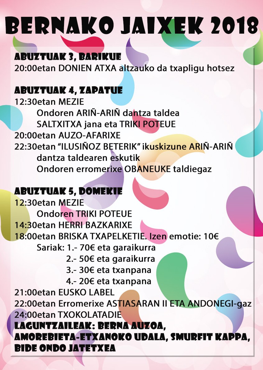 Ariñ-Ariñ dantza taldeak 'Ilusiñoz beterik' ikuskizuna taularatuko du Bernako jaietan
