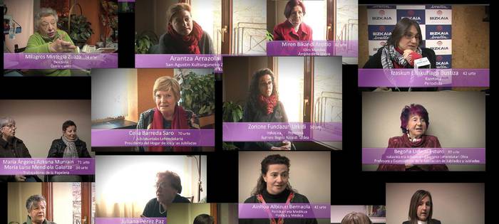 Herriko hogei emakumegaz dokumental bat landu dute