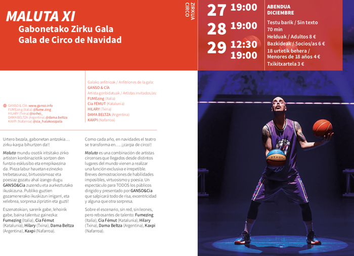 Maluta, XI. Gabonetako Zirku Gala