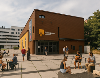 Eguzki plakak ipiniko dituzte Plateruenean, eta aretoa berritzeko proiektua idatziko dute