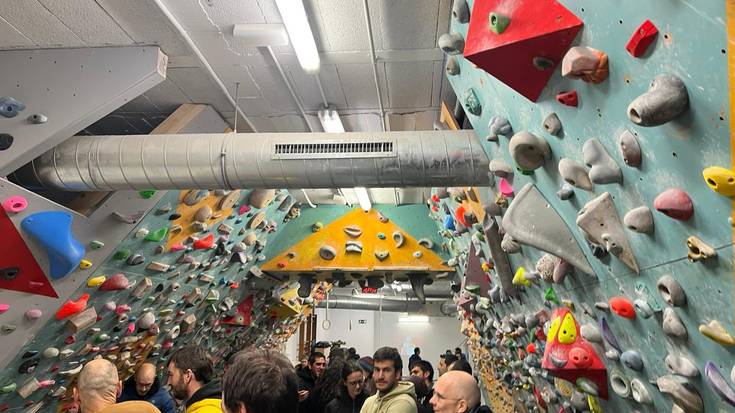 Ourdaybik auzolanean egindako boulderra aurkeztu du