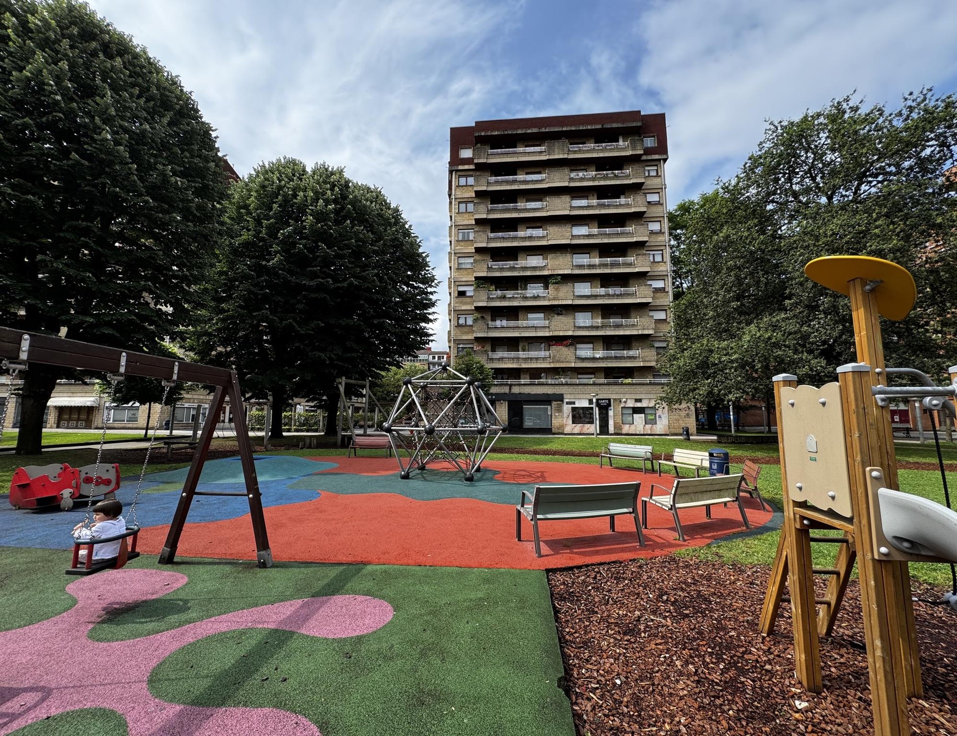 San Inazioko parkea estaltzeko lanak, martxan