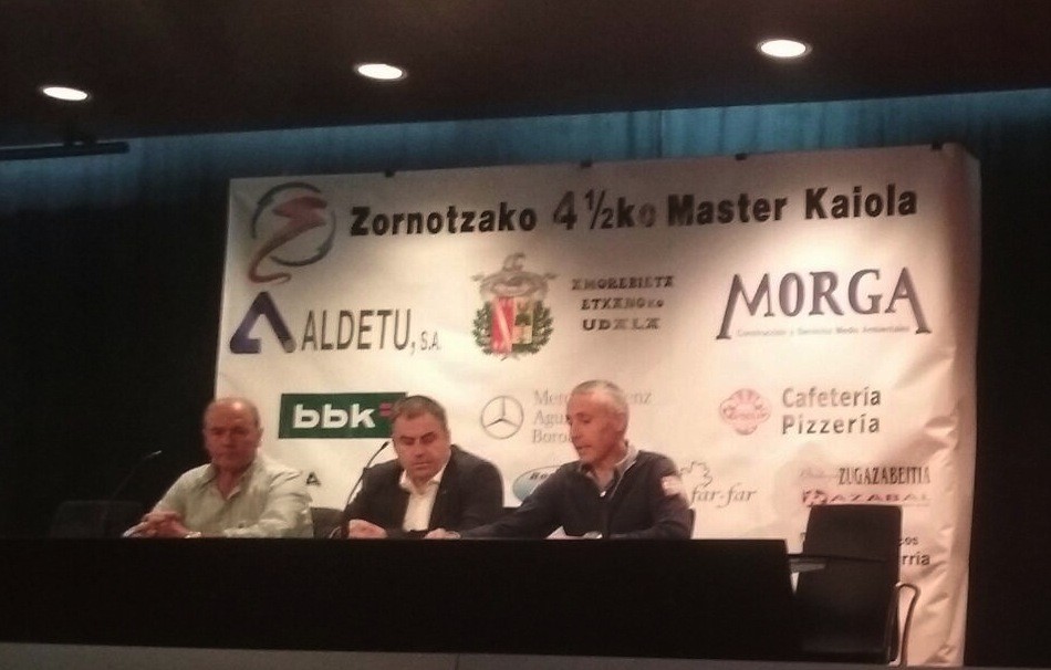 Gazte mailako pilotaririk onenekin abian da Master Kaiola txapelketa, Zornotzan