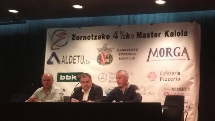 Gazte mailako pilotaririk onenekin abian da Master Kaiola txapelketa, Zornotzan