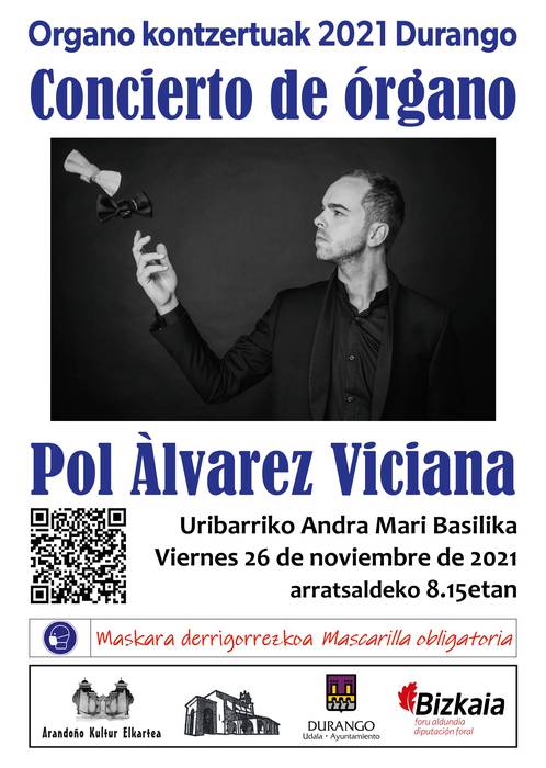 Pol Álvarez Viciana organo kontzertua