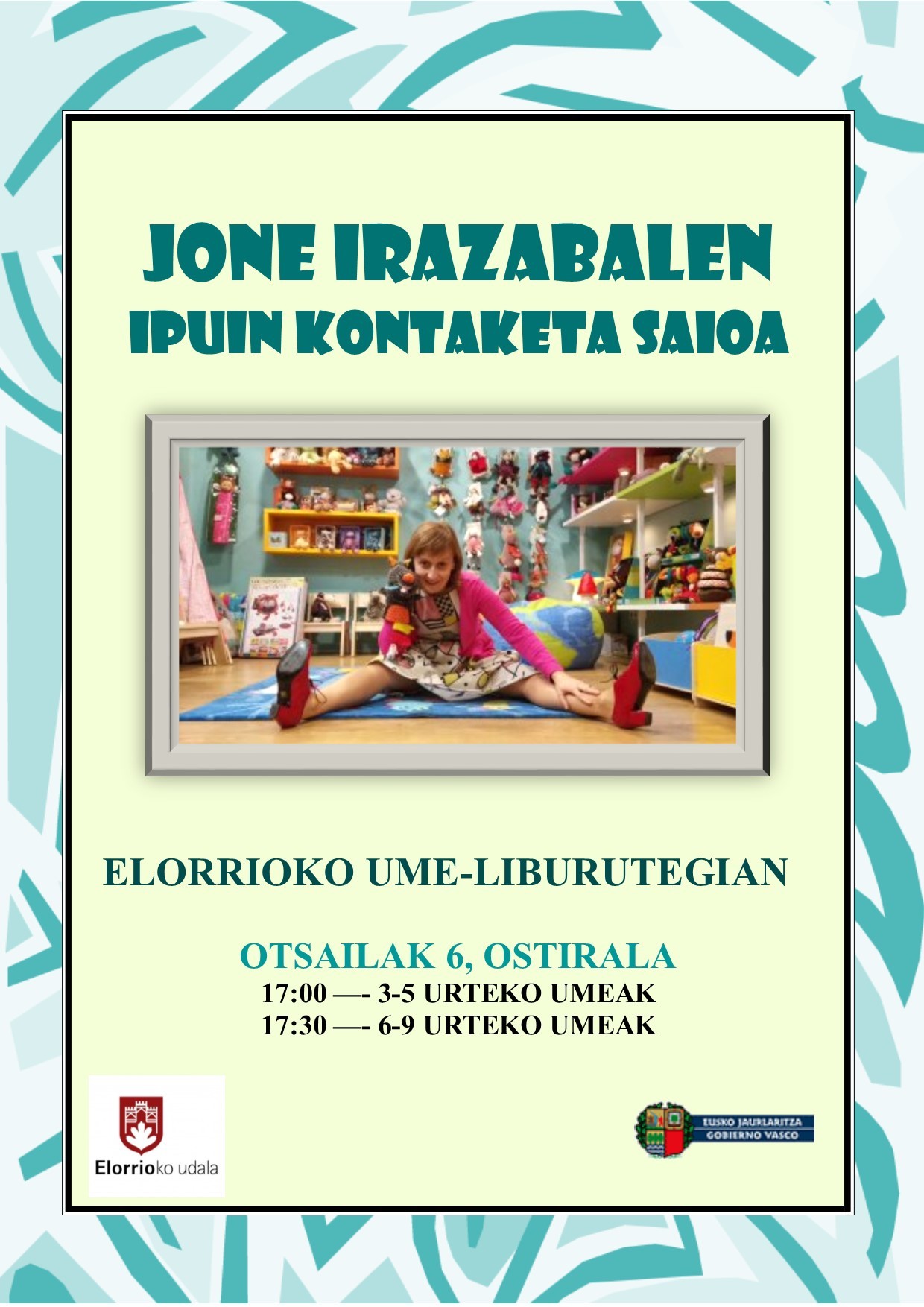 Ipuin kontaketa ume- liburutegian.