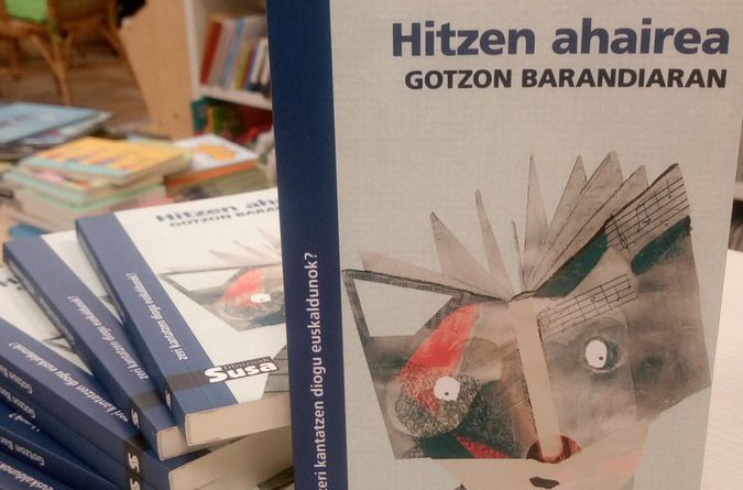 Gotzon Barandiaran Durangon 'Hitzen Ahairea' aurkezten