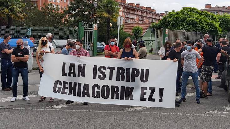 Bruss enpresan gertatutako lan istripua salatu dute