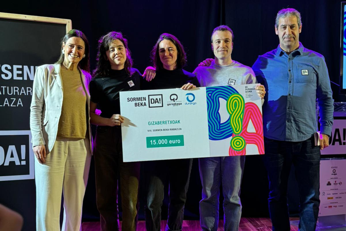 Usue Egia, Ainhoa Olaso eta Mikel Urdangarinen proiektua Sormen Bekan garaile