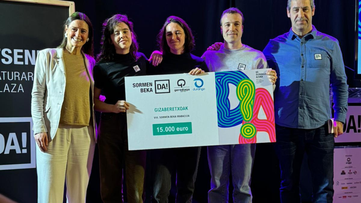 Ainhoa Olaso, Usue Egia eta Mikel Urdangarinen proiektua Sormen Bekan irabazle
