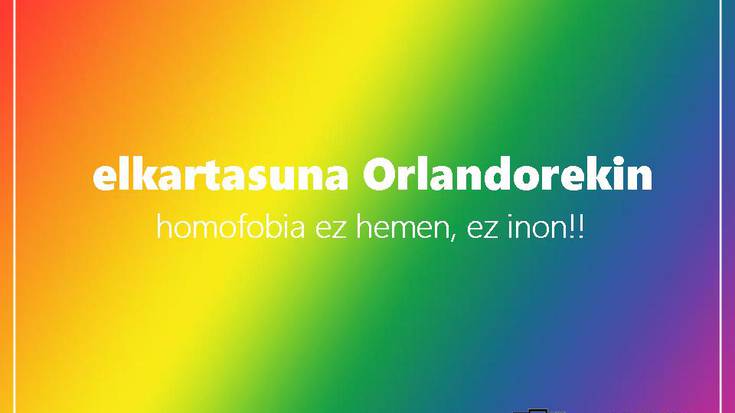 Orlandoko eraso homofoboa salatzeko kontzentrazioa egingo dute Durangon