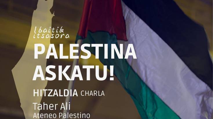 'Ibaitik itsasora. Palestina askatu!'