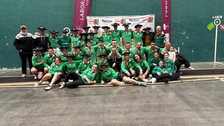 Abadiño Sokatira Taldea goma gaineko Bizkaiko txapeldun geratu da