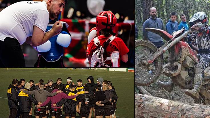 Kirol ekitaldiz betetako asteburua dator Elorrion: Kicboxing opena, Errugbi Eguna eta motorren cross country proba