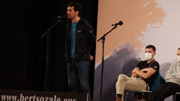 Aitor Bizkarra abadiñarrak, bigarren Galdakaon, hanka bat du Bizkaiko txapelketako finalean