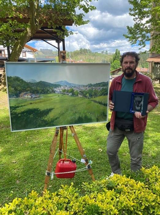 Benigno Rodriguez asturiarrak irabazi du Berrizko kaleko XXVI. pintura lehiaketa
