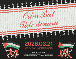 Oihu Bat Palestinara jaialdirako sarrerak