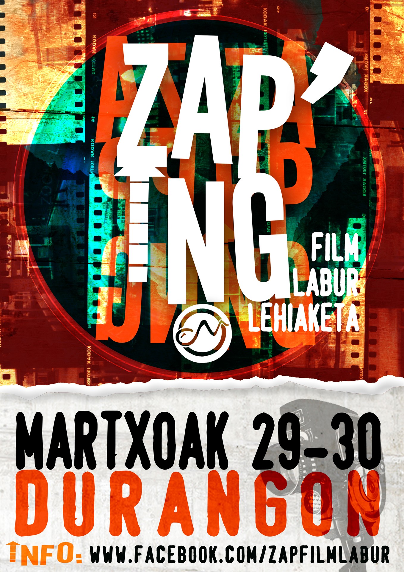 Zapaburu gazte konpartsak ZAP'ING film labur lehiaketa antolatuko du martxoaren 29an