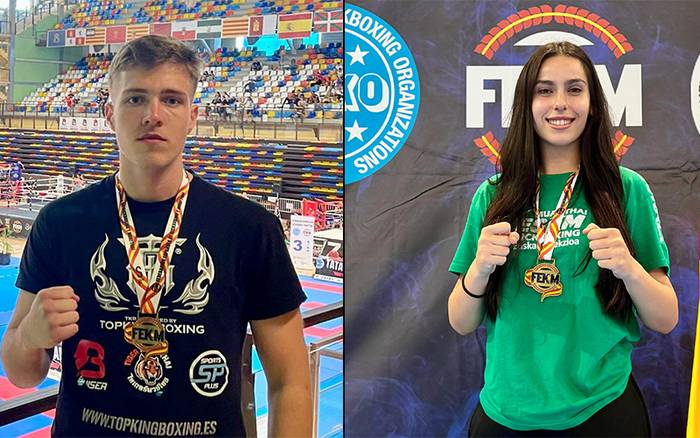 Aitor Romero garaitarra eta Marina Valverde durangarra Espainiako Kickboxing Txapeldun geratu dira