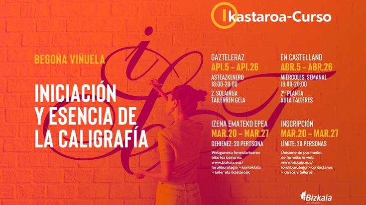 Ikastaroa: Iniciación y esencia de la caligrafía