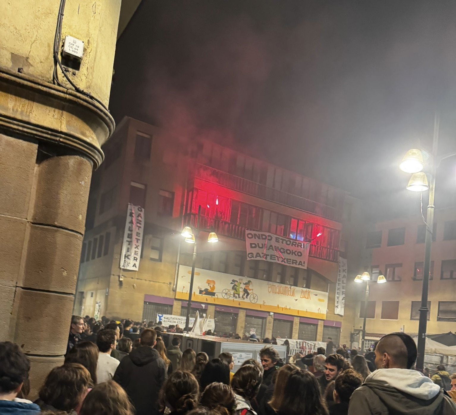 Lau gazte epaituko dituzte, gaztetxearen okupazioagaz lotuta