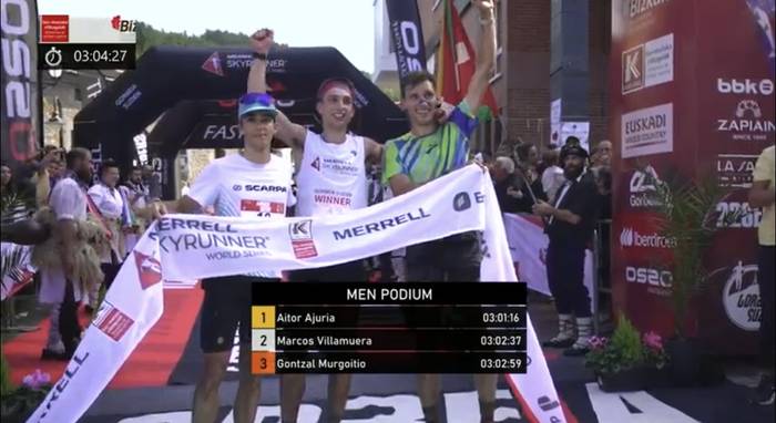 Aitor Ajuria garaile eta Gontzal Murgoitio hirugarren Gorbeia Suzien lasterketan