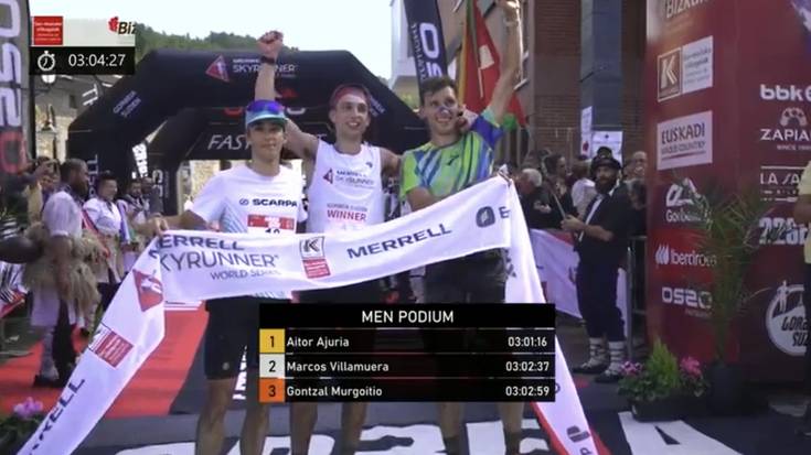 Aitor Ajuria garaile eta Gontzal Murgoitio hirugarren Gorbeia Suzien lasterketan